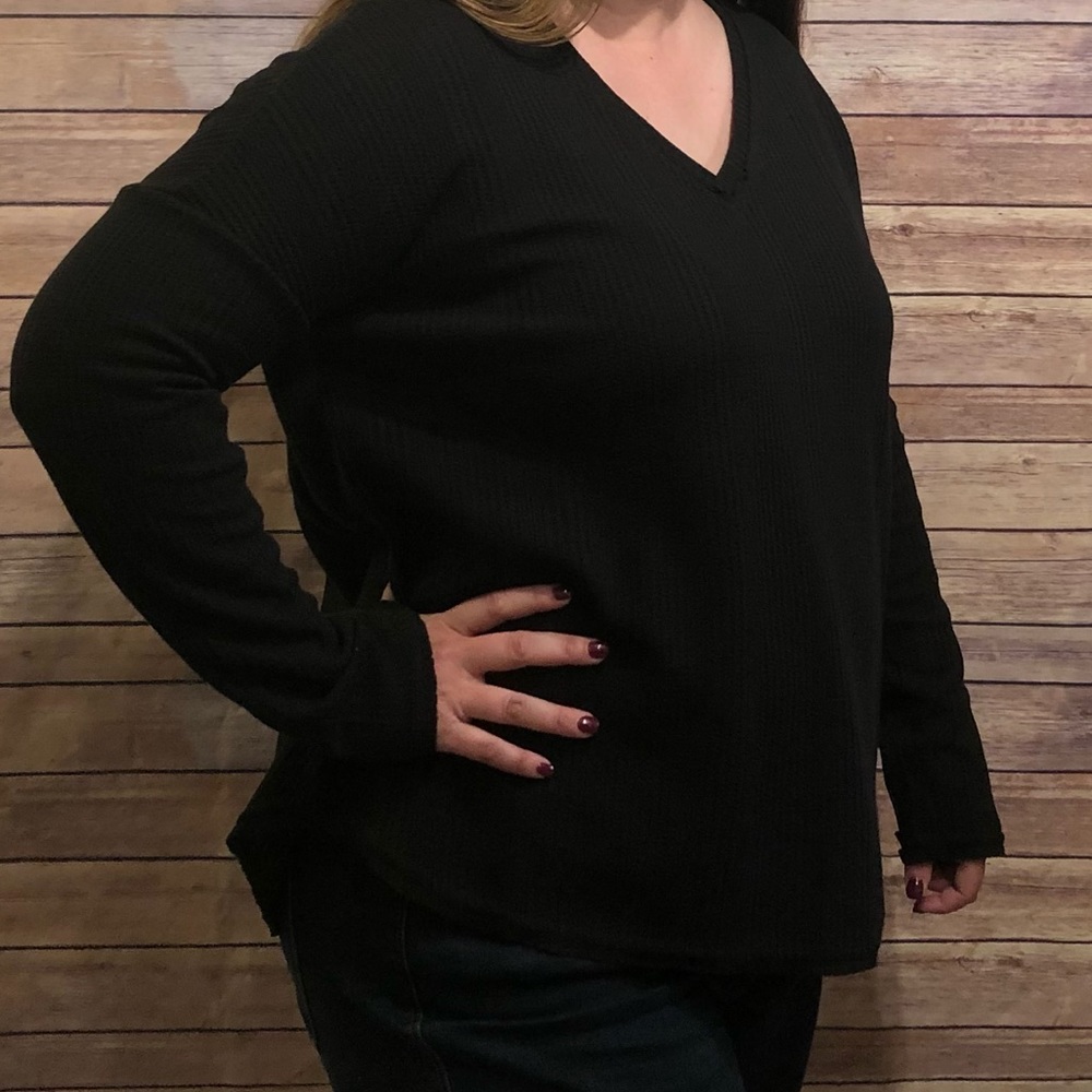 NWT Solid Black Top